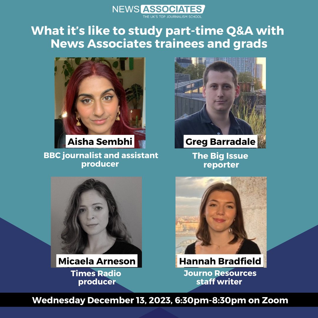 There's still time to sign up to our Q&A with #TeamNA trainees and graduates! 🤩 Click the link to secure your place 👇 newsassociates.co.uk/free-workshop/