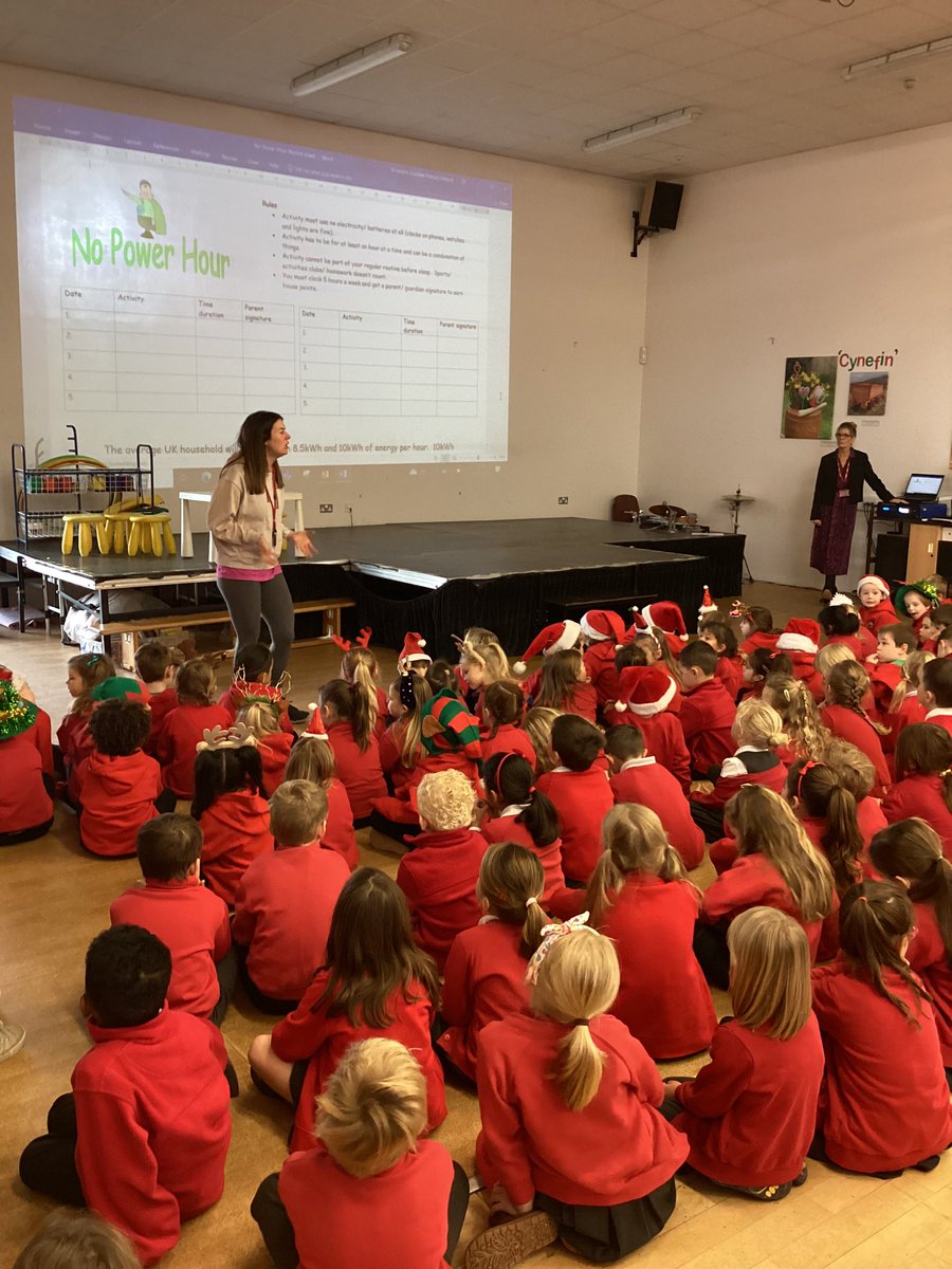 The ‘No Power Hour’ at home starts now and we need your help! We discussed our plans with the school during an assembly last week and a parent mail will follow. Please see your Eco representative or Mrs Hockin if you would like to take part 😊