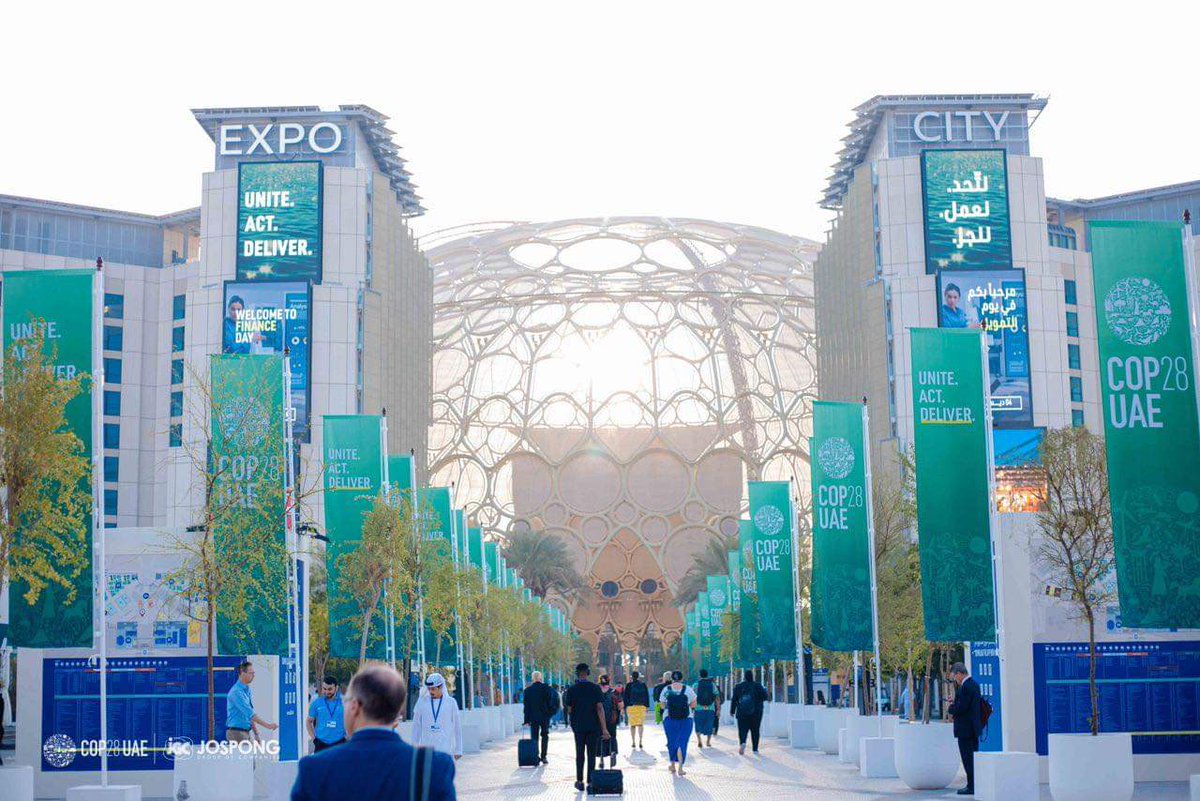 #COP28 is an opportunity to identify global solutions for limiting  the global temperature rise and accelerate the green transition ♻️.
Ta Ta Ta
Ghana Beyond Aid