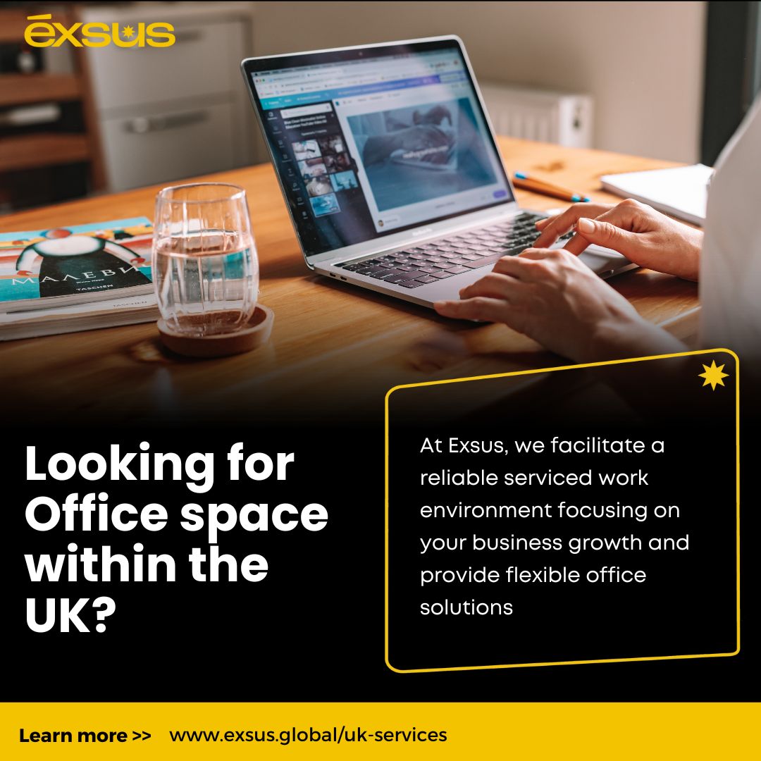 Exsushq's tweet photo. Are you on the lookout for the perfect office space that combines professionalism, convenience, and comfort? Exsus can provide an  ideal solution tailored to meet all your business needs. 

Contact us at enquiries@exsusglobal.com 
#officespace #UK #Exsus https://t.co/vf87RDcJwN