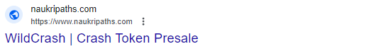 GM Wildcrashers!

We want to inform you that we find some scam version of our website: don't go in websites different from the our original one wildcrash.net , our presale is only on Pinksale. Be careful and don't lose your money!