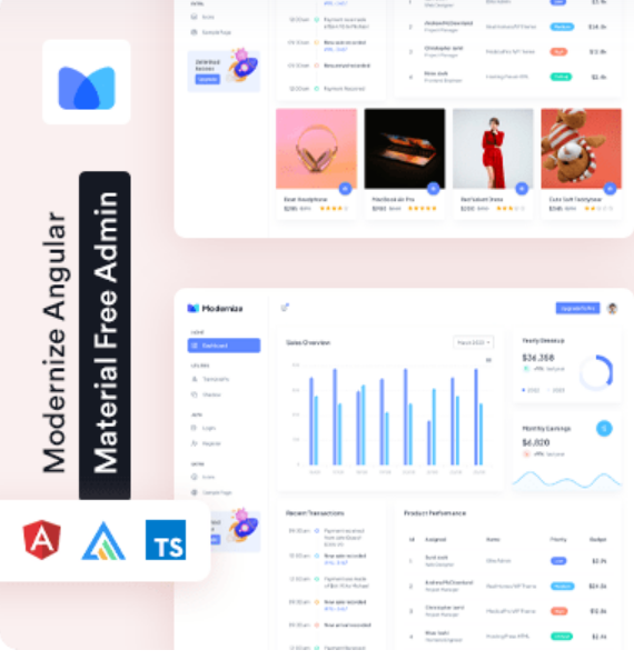WrapPixel's tweet image. Download feature rich  Modernize Free Angular 16 Material Template  for free  #freeadmintemplate #admindashboard