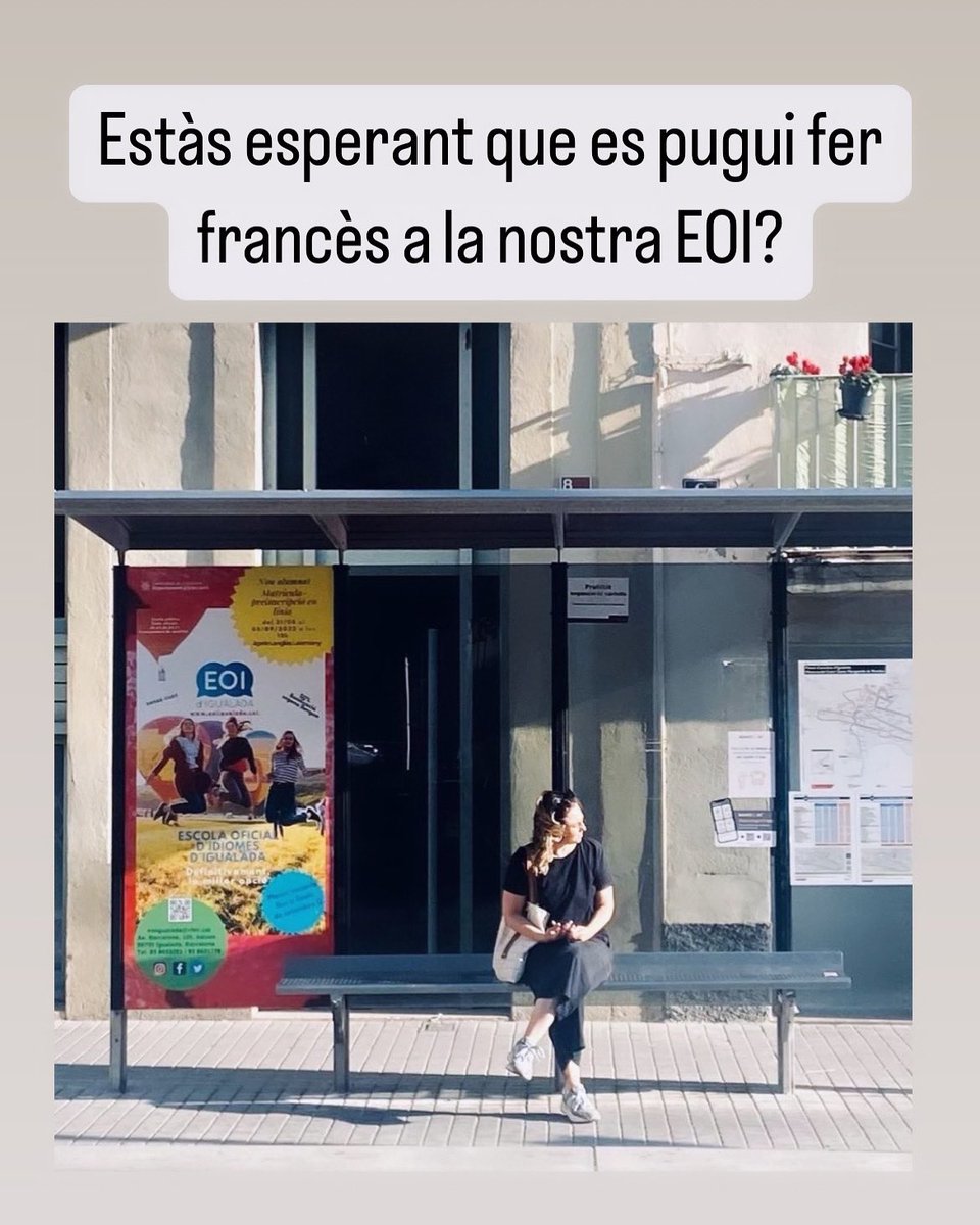 eoiigualada's tweet photo. Voldries aprendre francès? No esperis més! Necessitem saber si hi ha prou demanda. Si estàs interessat omple aquest formulari! https://t.co/g6xWQ9BYgN https://t.co/EUX1tFAZL7