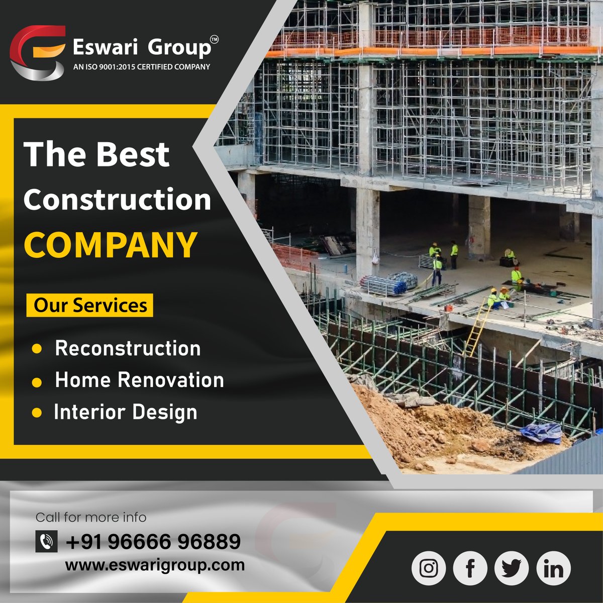 eswari_group's tweet photo. #ESWARIGROUP To #buildahome, first design it with an architect. Get #constructed by hiring a #professionalbuilder and that really helps to build your #dreamhome project. For #construction Start now call us for more details.
Phone: 9666696889
Website:https://t.co/l5MHttkCot https://t.co/ifhlgPomY0