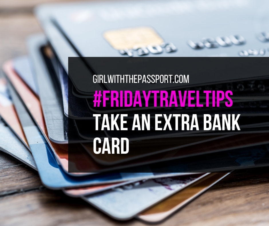 girlwitpassport's tweet photo. Travel Hack: Bringing an extra bank card is like having a travel sidekick – you never know when they'll come in handy! Avoid financial plot twists and let your backup card be the superhero of your wallet.
#fridaytraveltips #traveltips #girlwithepassport https://t.co/2xaDDDwhV0