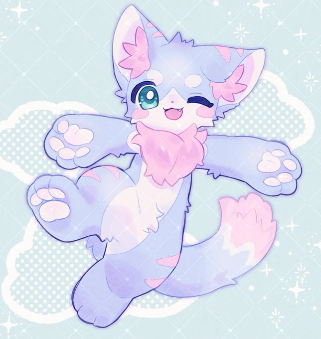パステルなネコさん!Skebありがとうございました  #Skeb #Commission より