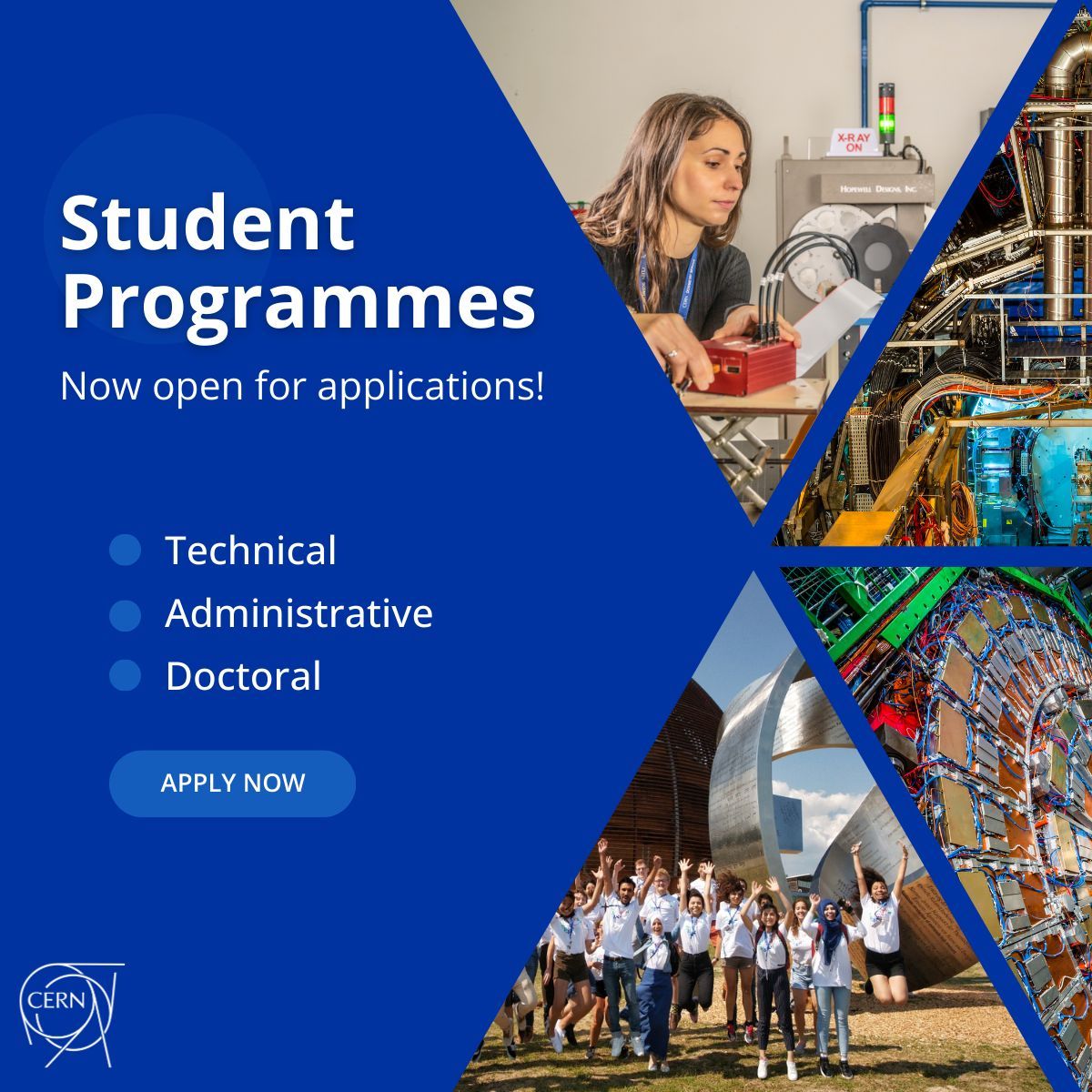 STEM and business students, listen closely: are you pursuing a bachelor’s or master’s degree? Or could you be thinking about starting your PhD studies? CERN could be the place for you! Learn more and apply today: cern.ch/hlkob Deadline: 11.03.2024 #CERN. Take part!