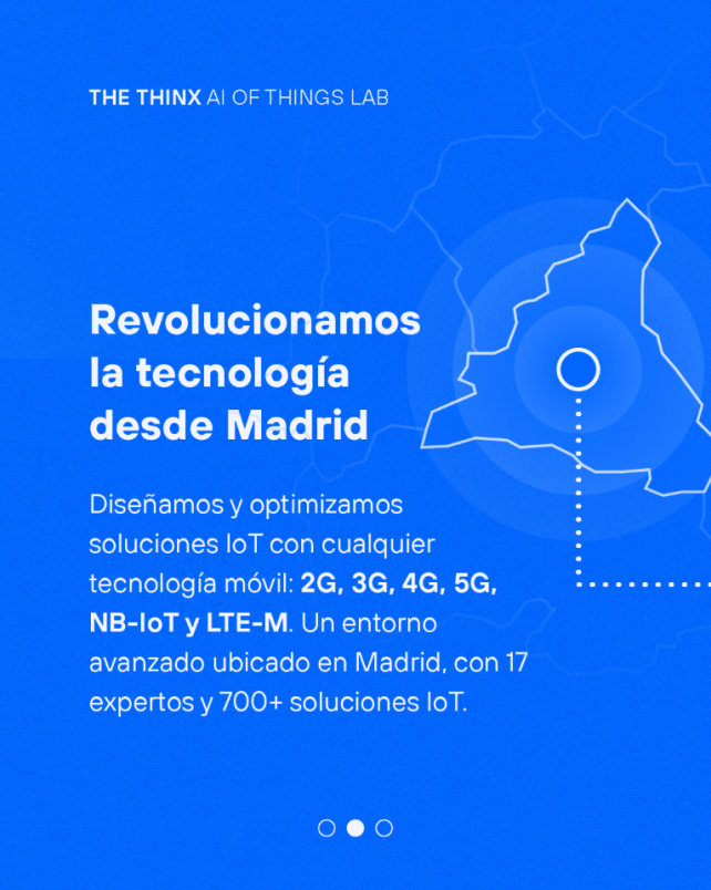 TelefonicaTech's tweet photo. En #TheThinx revolucionamos la tecnología desde Madrid: diseñamos y optimizamos soluciones IoT con tecnologías móviles de vanguardia. Un entorno avanzado con 17 expertos y más de 700 soluciones #IoT. 📲🤖 https://t.co/4L3LLK9wr3