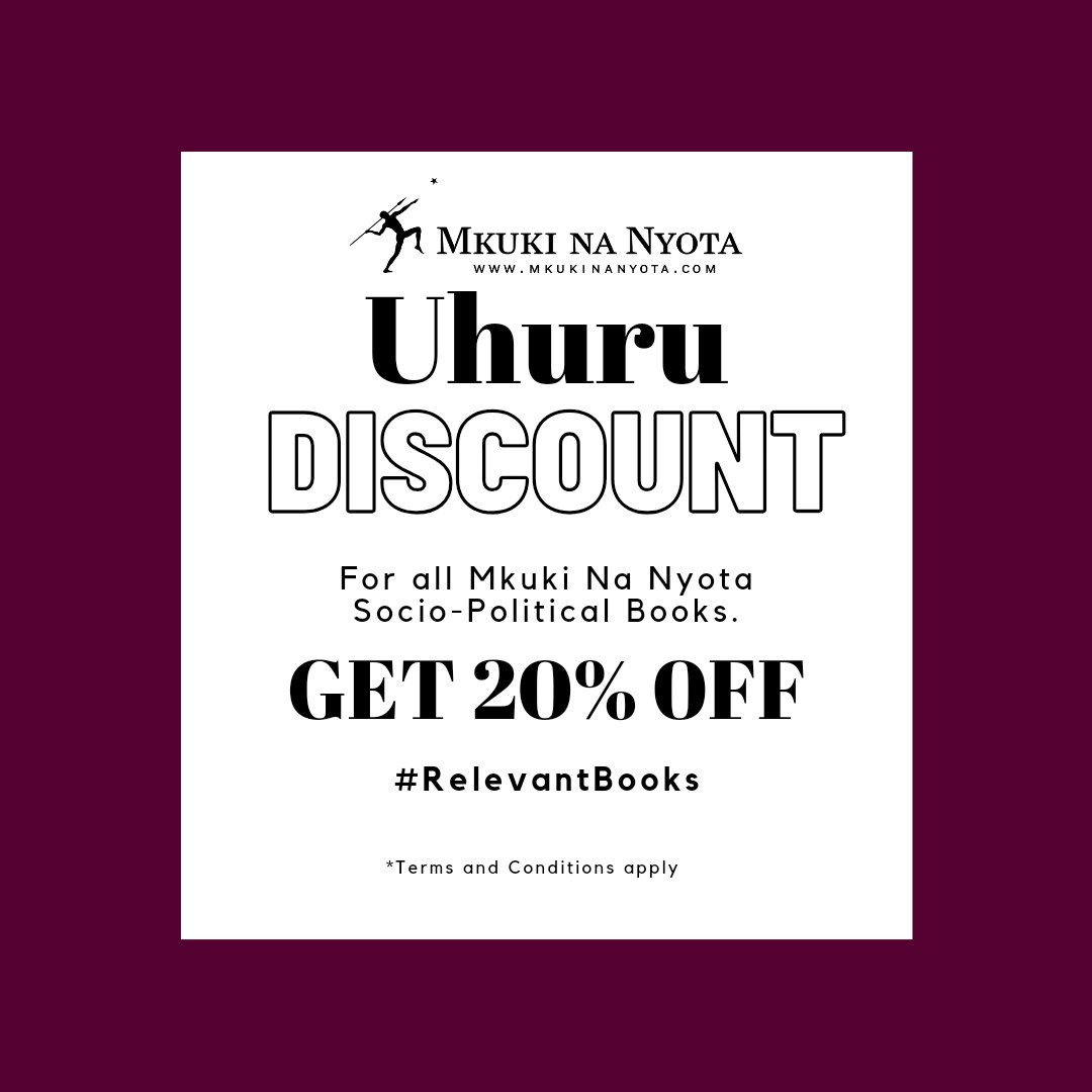 Mkuki na Nyota (@mkukinanyota) on Twitter photo Celebrating Tanzania's independence this week,we have good news to our avid readers.
20%Off
All our socio-political books,from colonial history to independence,from struggles to achievement and political development.
Available at <a href="/TPHbookshop/">TPH Bookshop</a>
#RelevantBooks Celebrating Tanzania's independence this week,we have good news to our avid readers.
20%Off
All our socio-political books,from colonial history to independence,from struggles to achievement and political development.
Available at <a href="/TPHbookshop/">TPH Bookshop</a>
#RelevantBooks