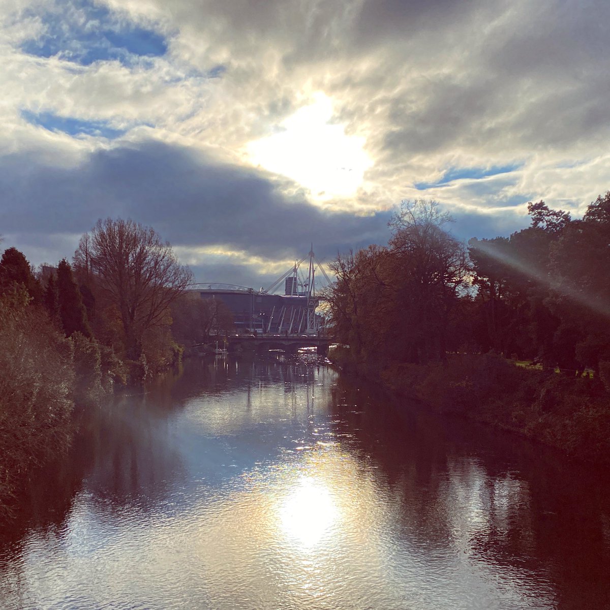 Bute-iful view on the Taff Trail earlier.