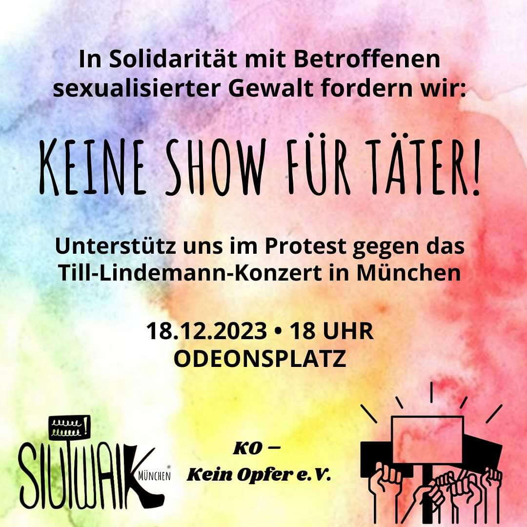 18.12 in #muenchen, danke <a href="/SlutwalkMunich/">Slutwalk München</a> fürs organisieren.