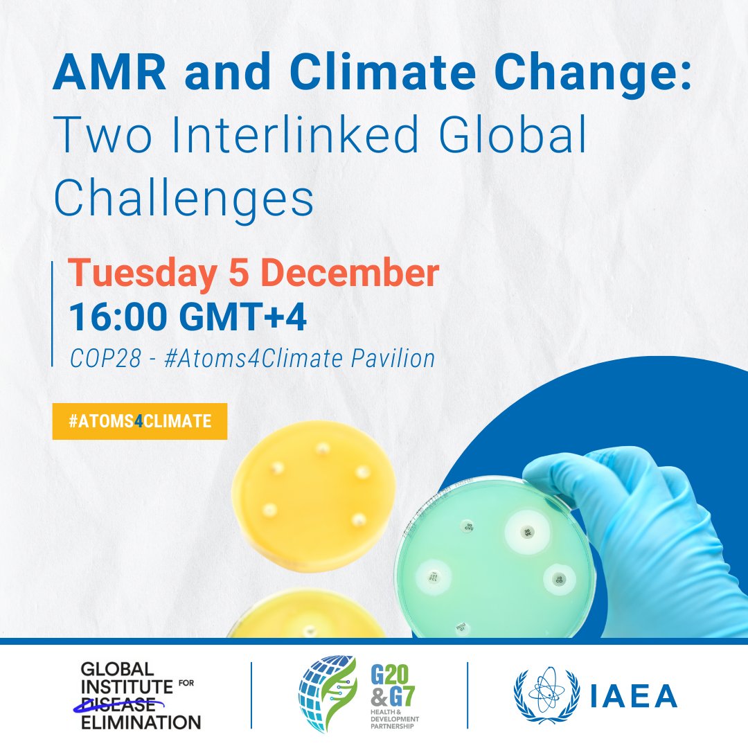 The growth in antimicrobial resistance is one of the lesser-known impacts of climate change. It needs a comprehensive response that recognizes the interconnectedness of human, animal and environmental health. Join us to learn more