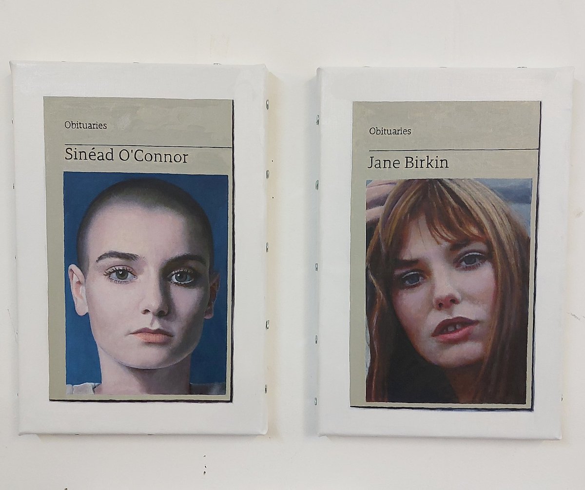 #6MusicArt <a href="/maryannehobbs/">maryannehobbs</a> cant remember if I sent these two.. died the same week... much missed!