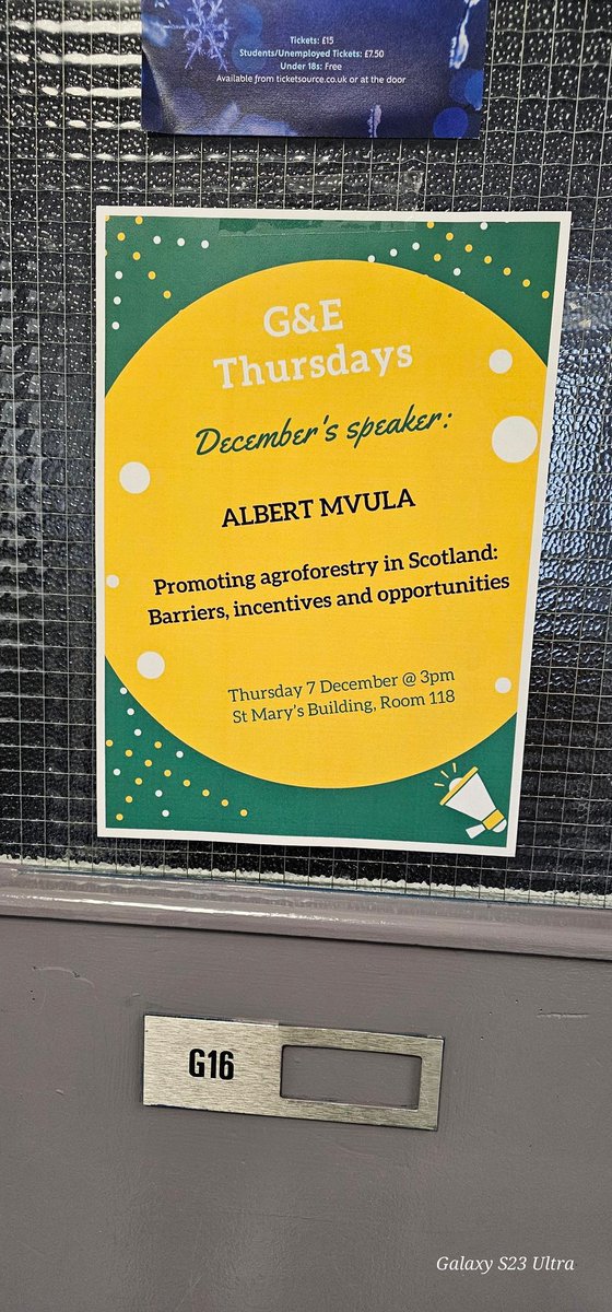 Join us this Thursday via MS Teams. #Farmtree project. <a href="/UoAGeosciences/">School of Geosciences, University of Aberdeen</a>