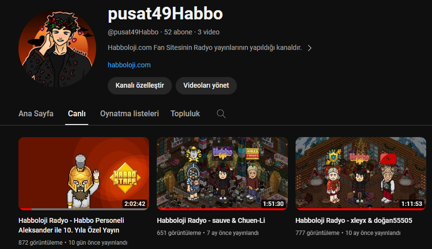 Selamlar!

YouTube kanalımdaki eski videolarımın kapaklarını sonunda güncelledim😄 Eski yayınlarımı dinlemeyenler hemen dinleyebilir 🏃‍♂️

Aynı zamanda küçük bir anket başlattım fikirlerinizi bekliyorum 💖 
youtube.com/@pusat49Habbo/…

@habboxleyla <a href="/DoganHabbo/">doğan55505</a> <a href="/SauveHabbo/">Sauve/MaWuve</a> @ChuenLiHabbo