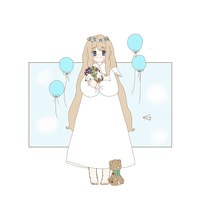 こんな感じの表紙カラーラフ 