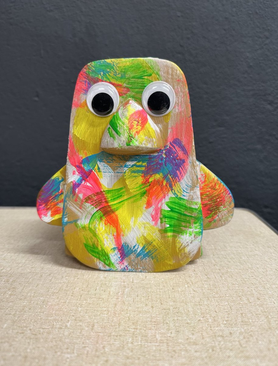 thebenoakley's tweet photo. 2 of 29 #phingthings painted by a host of amazing artists for @StChrisHospice through @thebenoakley 1st up with the a classic googly eyes was created by the legend #backgroundbob who sadly passed away after completetion RIP The 2nd beauty is by local artist #danpearce https://t.co/Z2s9F0oFb0