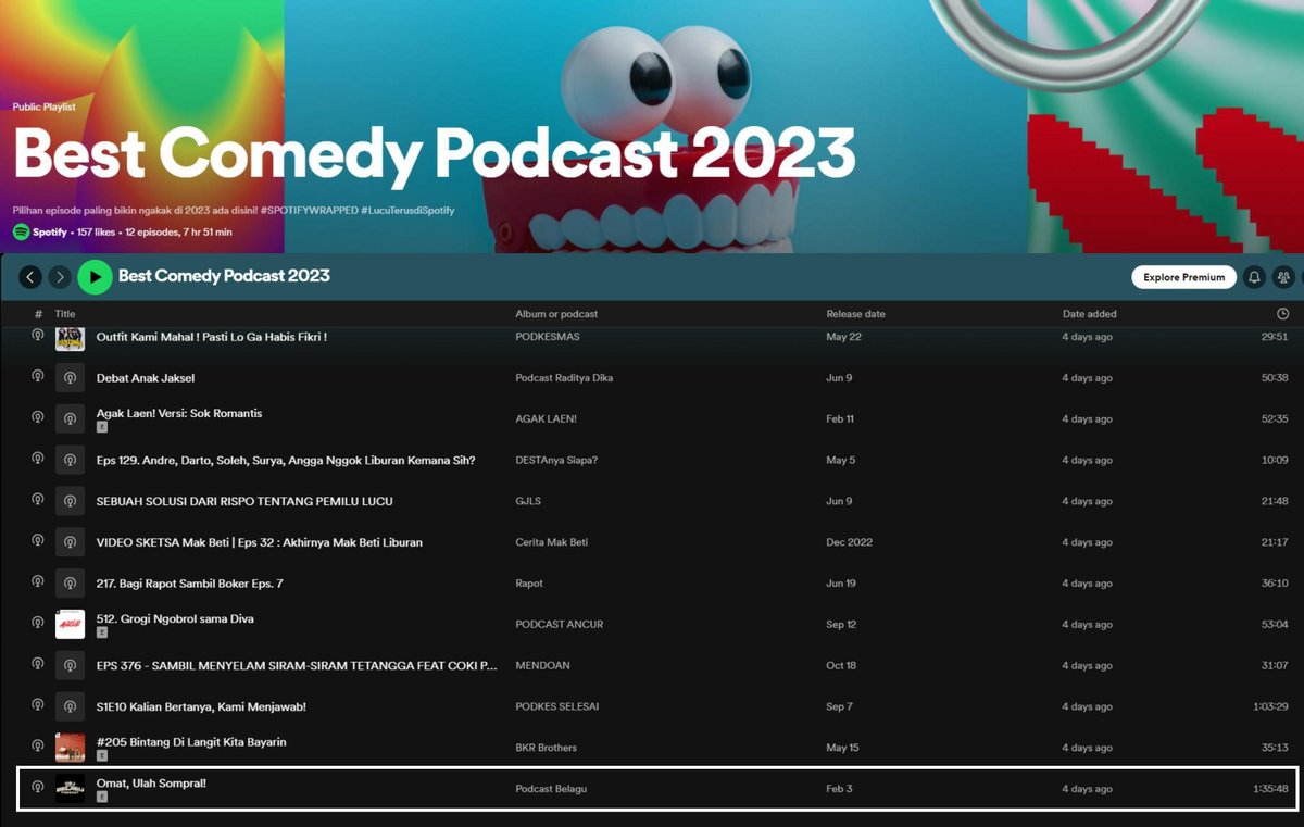 BelaguPodcast's tweet photo. Siapa yang sangka salah satu episode kita yang judulnya "OMAT, ULAH SOMPRAL!" bawa kita masuk ke Best Comedy Podcast 2023.

Sebuah pencapaian yang harus disyukuri dan dirayakan bersama-sama.

Hatur nuhun, Paralajang!

@Box2boxID @guzman_sige @KunsKurniawan @TamaRandy https://t.co/OTKCof3Qz8