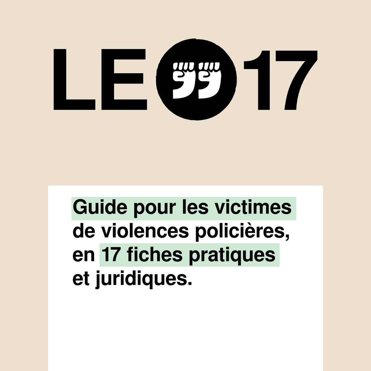 FlagrantDeni's tweet photo. Notre GUIDE pour toutes les victimes de #ViolencesPolicieres est en ligne ⏬⏬⏬

💪Donnez-lui de l'impact : diffusez-le ! 🤜

https://t.co/ASmeIOpa6l https://t.co/mtT0uoPnLF