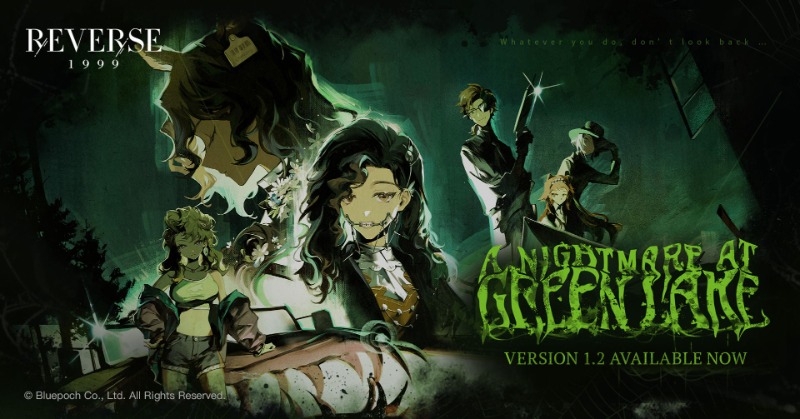 Reverse1999_GL's tweet photo. Version 1.2 of Reverse: 1999, A Nightmare at Green Lake, is now available on mobile and PC!

Is this the beginning of an adventure, or a nightmare?
Watch out, guys! The horror is approaching in silence.

#ReCursed1999 #GreenLakeNightmare