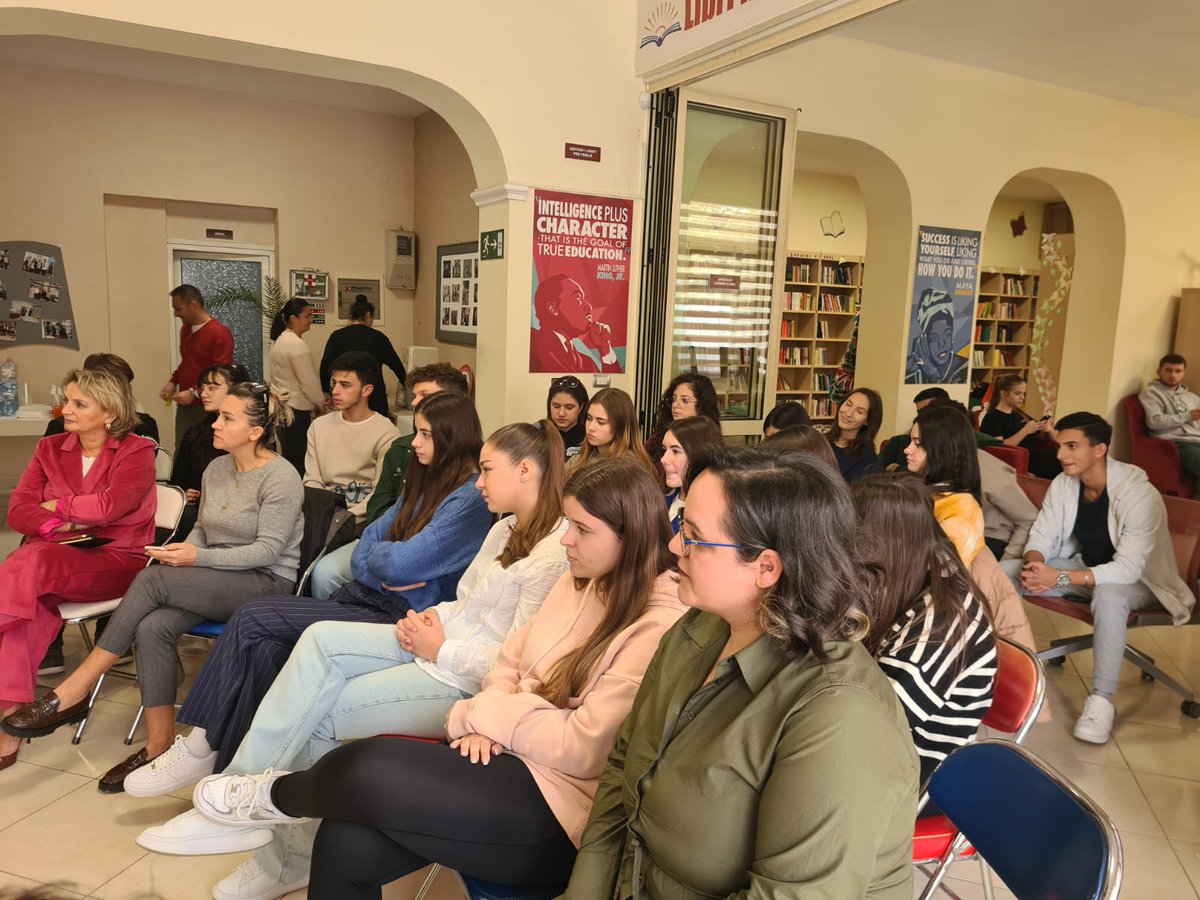 SCiDEV_Center's tweet photo. The #STEMtalk in Vlore participants emphasized that in fostering an environment that encourages curiosity and dismantles stereotypes, we're scripting a narrative of inclusion and diversity, because empowering women in STEM is not just a goal, but a movement. https://t.co/YzafTgFdAL