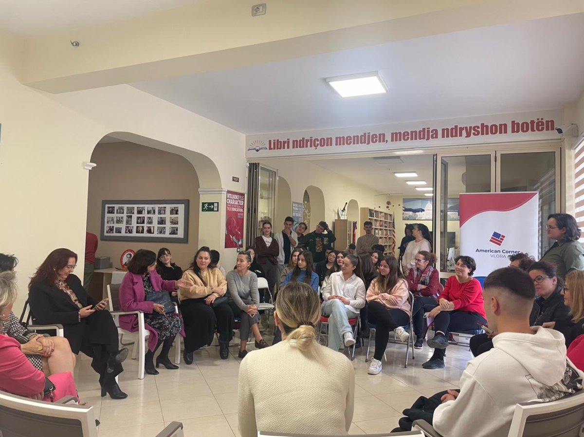 SCiDEV_Center's tweet photo. The #STEMtalk in Vlore participants emphasized that in fostering an environment that encourages curiosity and dismantles stereotypes, we're scripting a narrative of inclusion and diversity, because empowering women in STEM is not just a goal, but a movement. https://t.co/YzafTgFdAL