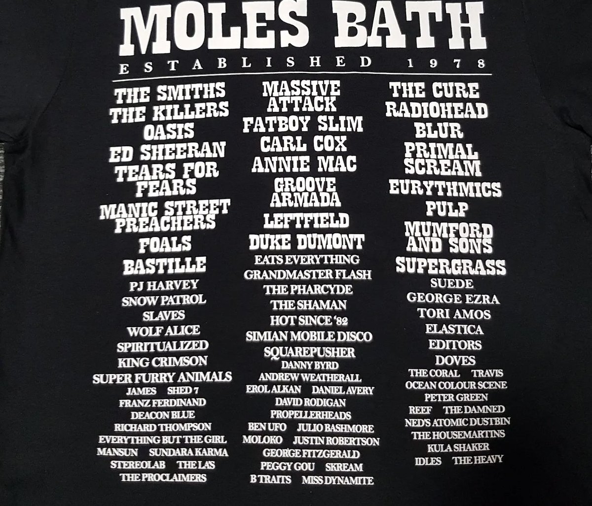 Mr_Dave_Haslam's tweet photo. The closure of Moles Bath 

Words here @markdavyd 

https://t.co/0tPGU1sWcE 

"In October 2022 the @musicvenuetrust announced that the economics of live music in grassroots music venues wasn’t sustainable &amp; the industry would have to act... 125 venues are already gone this year" https://t.co/VZBTlKAx1F