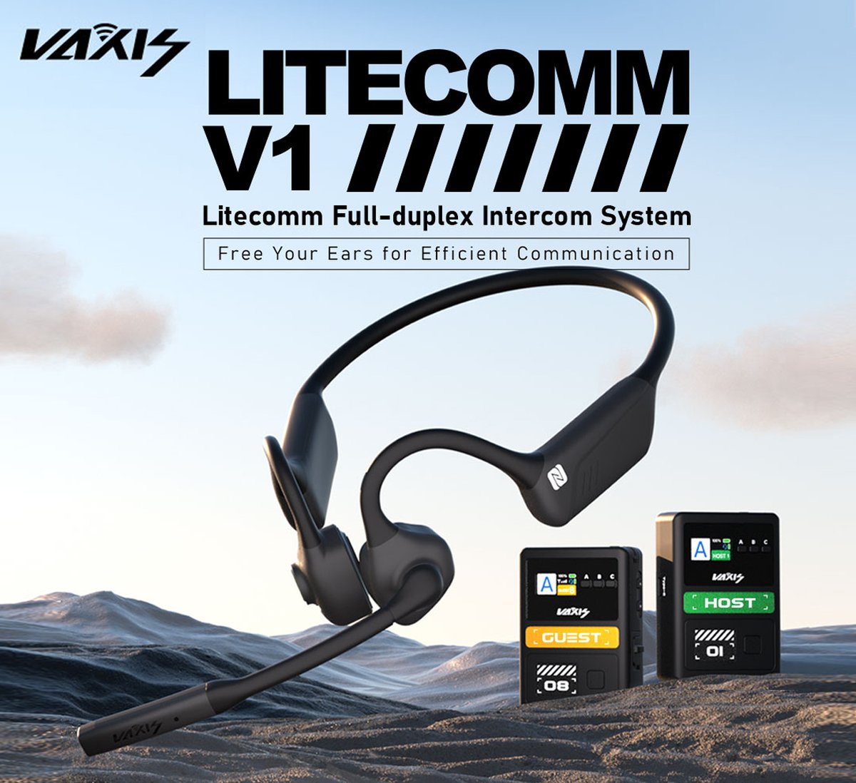 💥NEW LAUNCH💥 The Vaxis Litecomm V1 is an intercom system designed for production teams and anyone requiring real-time communication among multiple individuals. Discover the full range on our website: bit.ly/3TdiPC2