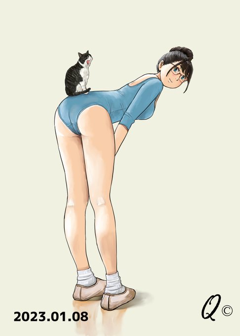 1月の過去絵修正したこのレオタ結構お気に入りだったので… 