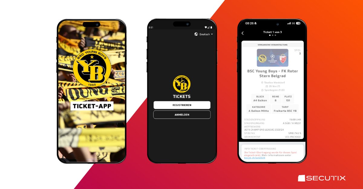 Congratulations to BSC Young Boys for the fantastic victory against Red Star Belgrade last week and for prioritizing fan security through the YB Ticket App powered by TIXNGO using ticket transfer rules limitations.  
#digitaltickets #securetickets #fanexperience
