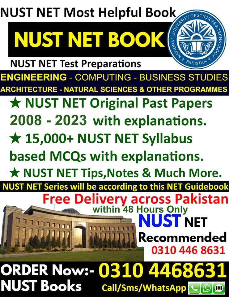 NumsPmc's tweet image. #NUST NET Last Date 10th December to apply for NUST NET ( Engineering - Business &amp;amp; Architecture -Computing - Natural Sciences &amp;amp; other programme&apos;s ) Test 2024
How to Prepare NUST Entry Test?
NUST NET Online Classes &amp;amp; Book  #net #nshs #nustentrytest #nustuniversity #netseries #NUST