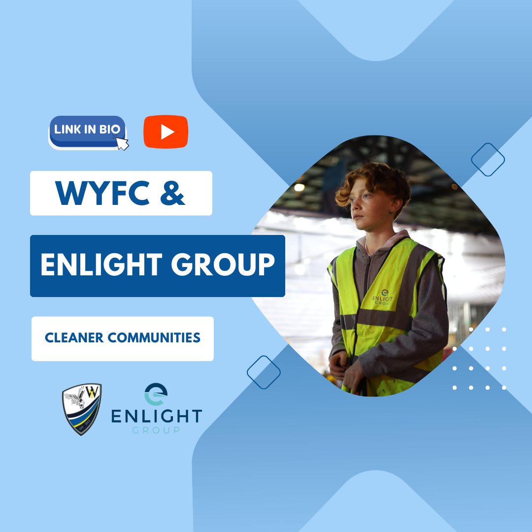 WYFC x Enlight Group - Cleaner Communities 🎥

Our NEW video with <a href="/KeepitEnlight/">Enlight Group</a> is NOW live on our YouTube🍿 

To watch this video, follow the link:

youtu.be/p8X5bMI6Fsk 🔗 

TOGETHER WE ENLIGHT 🔵⚪️