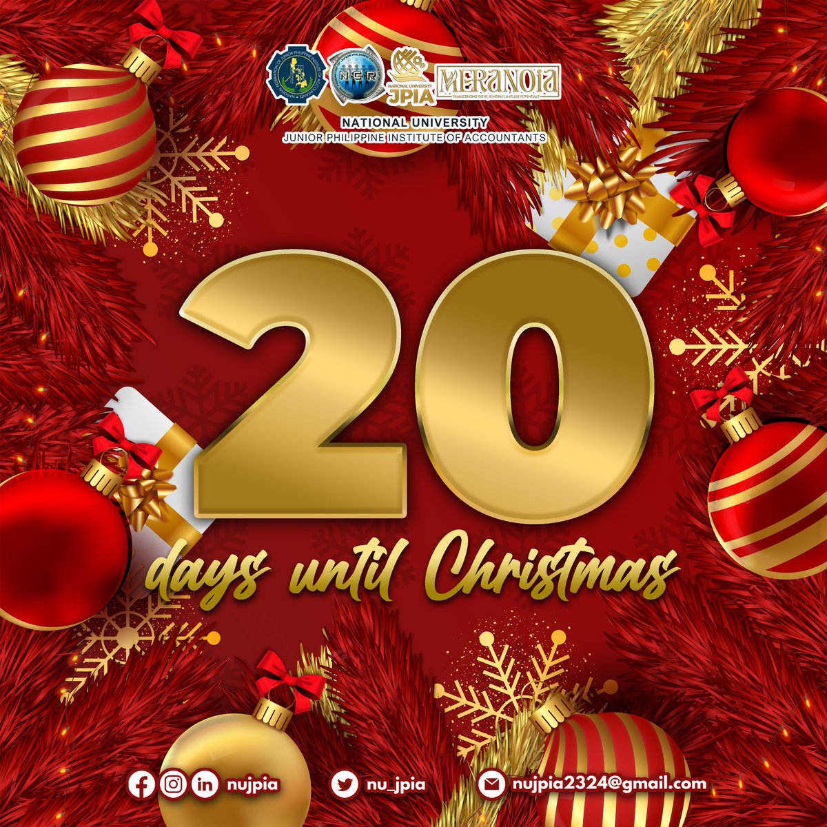 nu_jpia's tweet image. Embracing the enchanting anticipation with only 20 days left until Christmas! 🌟✨

#NUJPIA2324
#NUJPIAMeranoia
#TranscendingPathsIgnitingLimitlessPotentials
