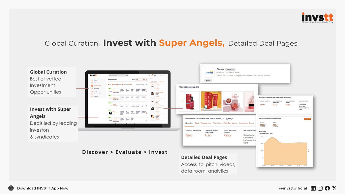 What if you could invest in startups alongside some of the most strategic investors and successful founders? With #invsttdotcom, you can. 

Explore now: invstt.com/Register/Inves… 

#Invstt #AngelInvestors #VentureCapital