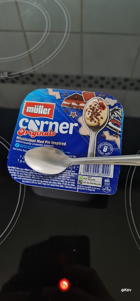 kevofyorkshire's tweet photo. #dessert a muller corner mississippi mud pie yogurt, eaten with a teaspoon. https://t.co/3CprVpN7jn