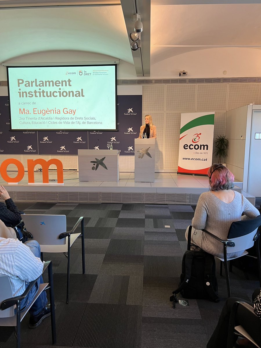 MariaEugeniaGay's tweet photo. És un honor estar el #DiaMundialVoluntariat en la celebració del 10è aniversari d'#inDRET, programa de #VoluntariatInclusiu d'@entitatecom, amb Alba Barnusell, presidenta de @SocialDiba.
Gràcies per ser referents en transformació social i per a les persones amb discapacitat❤️ https://t.co/zWsSwLDAca
