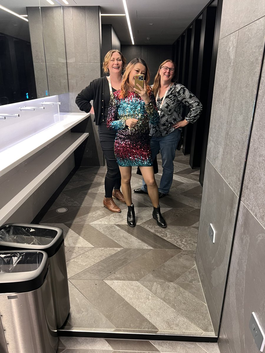 Who knew that a bathroom selfie would win us a prize at #ascilite23!