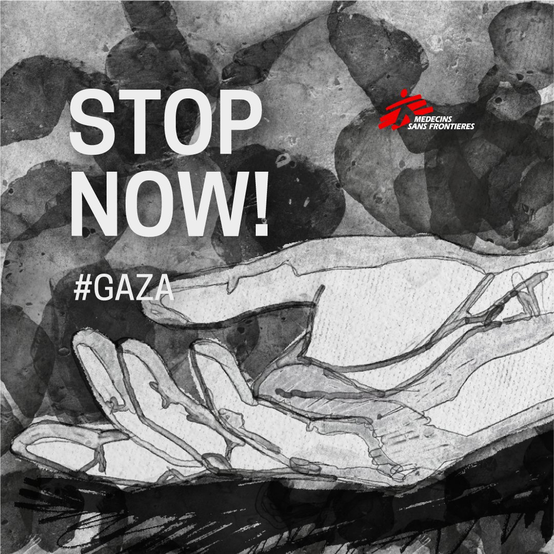 In #Gaza, civilians are being repeatedly and forcibly ordered to move further and further south, but Israel is bombing the entire Strip. Nowhere is safe. Join us in asking governments around the world to pressure Israel to end the siege➡️ msf.org/gaza-stop-now #MustStopNow