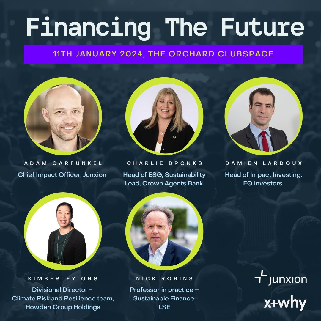 Junxion (@junxion) on Twitter photo The time for the transformation of finance is now!
Join us in January to find out how finance can be part of the solution.
<a href="/crownagentsbank/">Crown Agents Bank</a> <a href="/eqinvestors/">EQ Investors | B Corp</a>
tickettailor.com/events/xwhy/10⦠The time for the transformation of finance is now!
Join us in January to find out how finance can be part of the solution.
<a href="/crownagentsbank/">Crown Agents Bank</a> <a href="/eqinvestors/">EQ Investors | B Corp</a>
tickettailor.com/events/xwhy/10ā¦