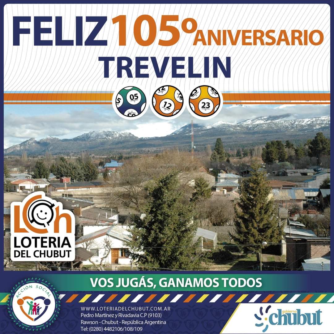 IAS_Chubut's tweet image. 📌Saludamos a Trevelin en su 105º aniversario 
🙌Muchas felicidades ‼️