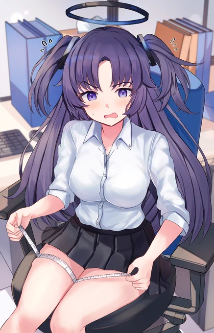 ふ、太ってないです!! #ブルアカ