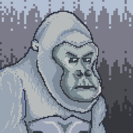 franatixc's tweet photo. The new Nancy and the Albino Gorilla have such a similar ambience. Albino Gorilla holder will receive an Executive Nancy as an airdrop https://t.co/Mv66pxcQlB
