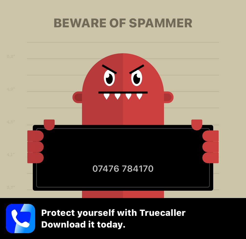 Truecaller saved me from this spammer! Get protected now:
tc.onelink.me/571208033/c9sx… #SpamShame