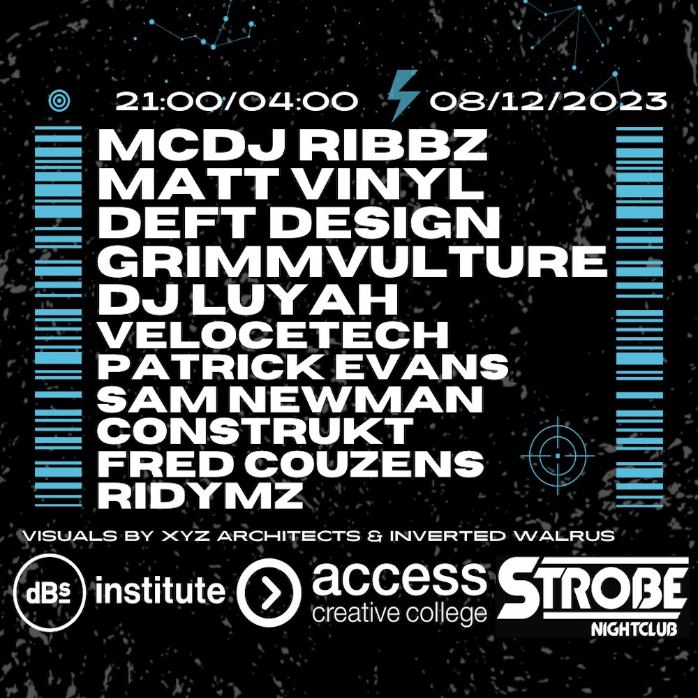 This Friday, dBs Plymouth students, in collaboration with @Access_Creative, are hosting a showcase at the city's Strobe nightclub! It will be an incredible night full of cutting-edge selections. Head down to show your support and throw some shapes 💃🕺 eu1.hubs.ly/H06wkFT0