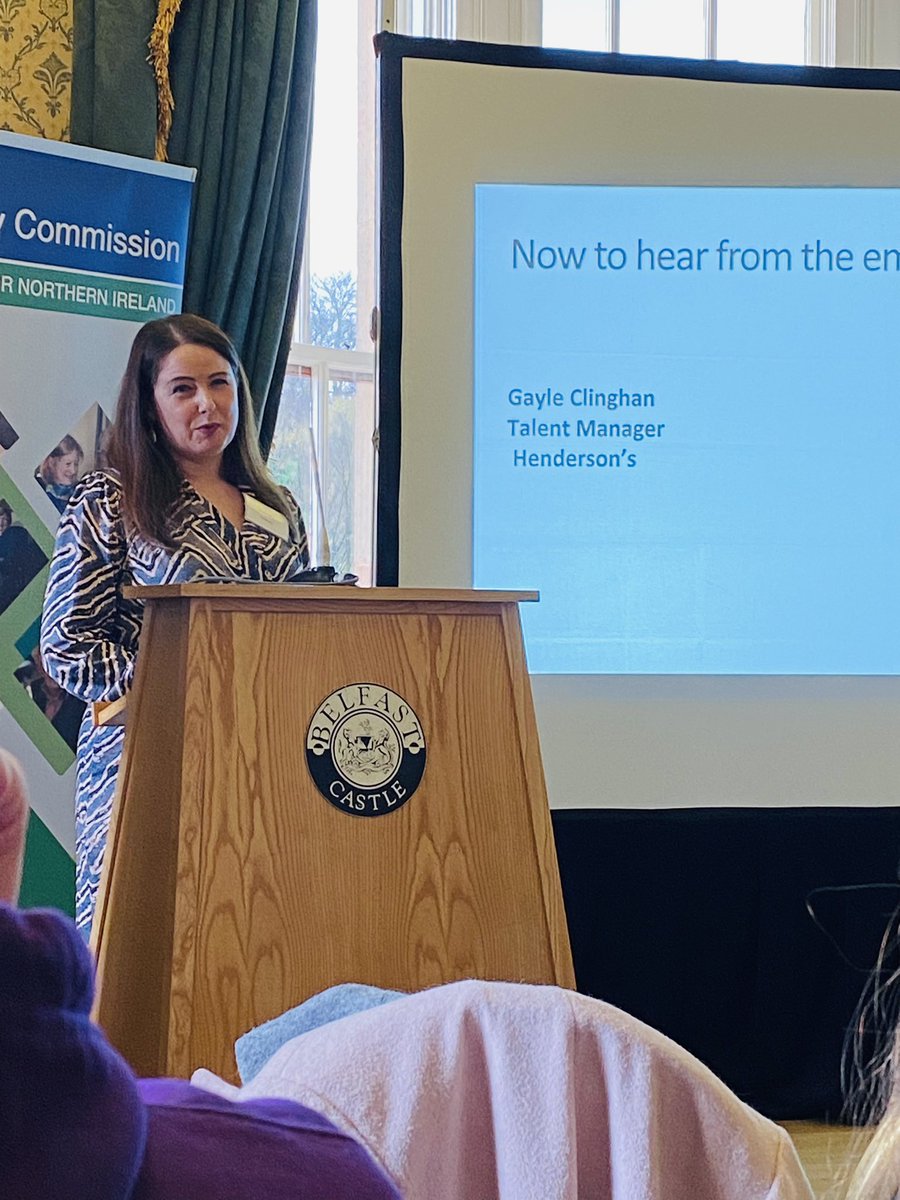 trianglePTE's tweet image. Hearing from our #Prosper partner Jenna @steppingni and Gayle Clinghan from  @HendersonGr0up about  ‘Positive Action’ methods which employers can embrace to ensure disabled people are included in the workforce 

#SupportedEmployment #PositiveAction