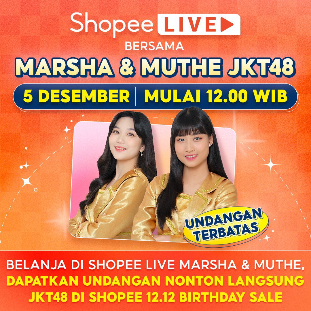 lovlyluv_'s tweet photo. @dwitasaridwita asikk bgttt, pantengin terus 
#ShopeeLive12SiangxJKT48 https://t.co/C9R06Qa7xS