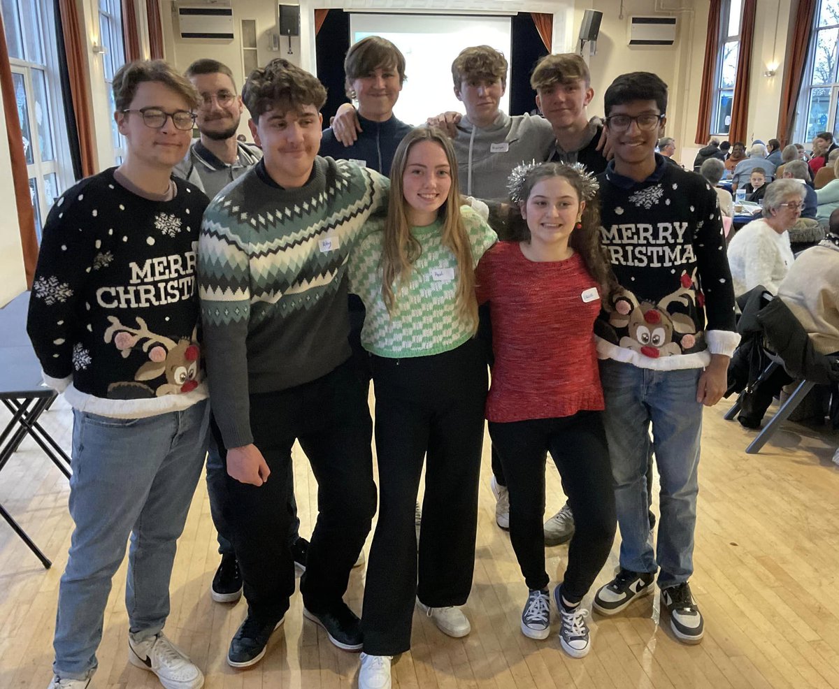 Sixth Formers, Year 11 Food Tech students, and our mixed year group Choir and Band were all on hand to help host, feed and entertain our special guests at the annual Senior Citizens Christmas Tea Party yesterday..! <a href="/SHS_JLT/">SHS Junior Leadership Team</a> <a href="/SHSSixthForm/">SHS Sixth Form</a> <a href="/SHSRBK_Alumni/">SHS Alumni</a>