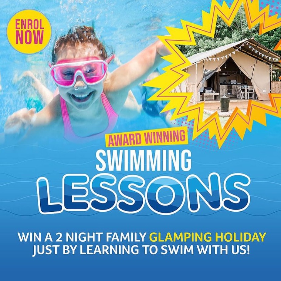 Win a 2 Night Family Glamping Holiday! Sign up or stay on our Swimming Lesson Programme by 14 December & you could WIN, one of two ‘2 Night Family Glamping Holidays’ To join our swim lessons register here: colchesterleisureworld.co.uk/swimming-lesso… T&Cs apply