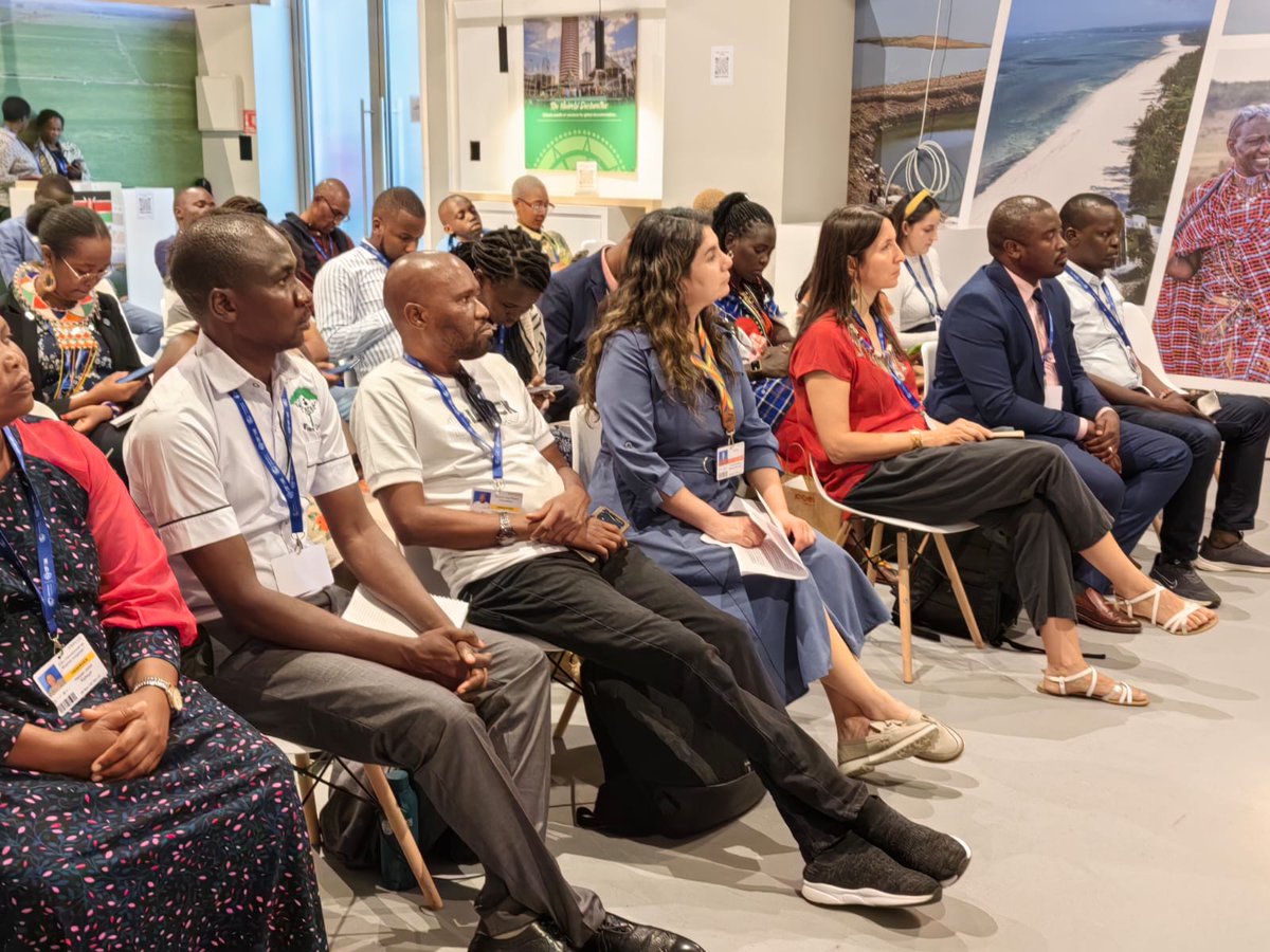 EnviClimateC_Ke's tweet photo. Happening now! UNDP is hosting side event on indigenous peoples and local communities in climate action at the Kenyan Pavilion at Expo City Dubai on the margins of the ongoing #COP28UAE https://t.co/gV0xJEz75b