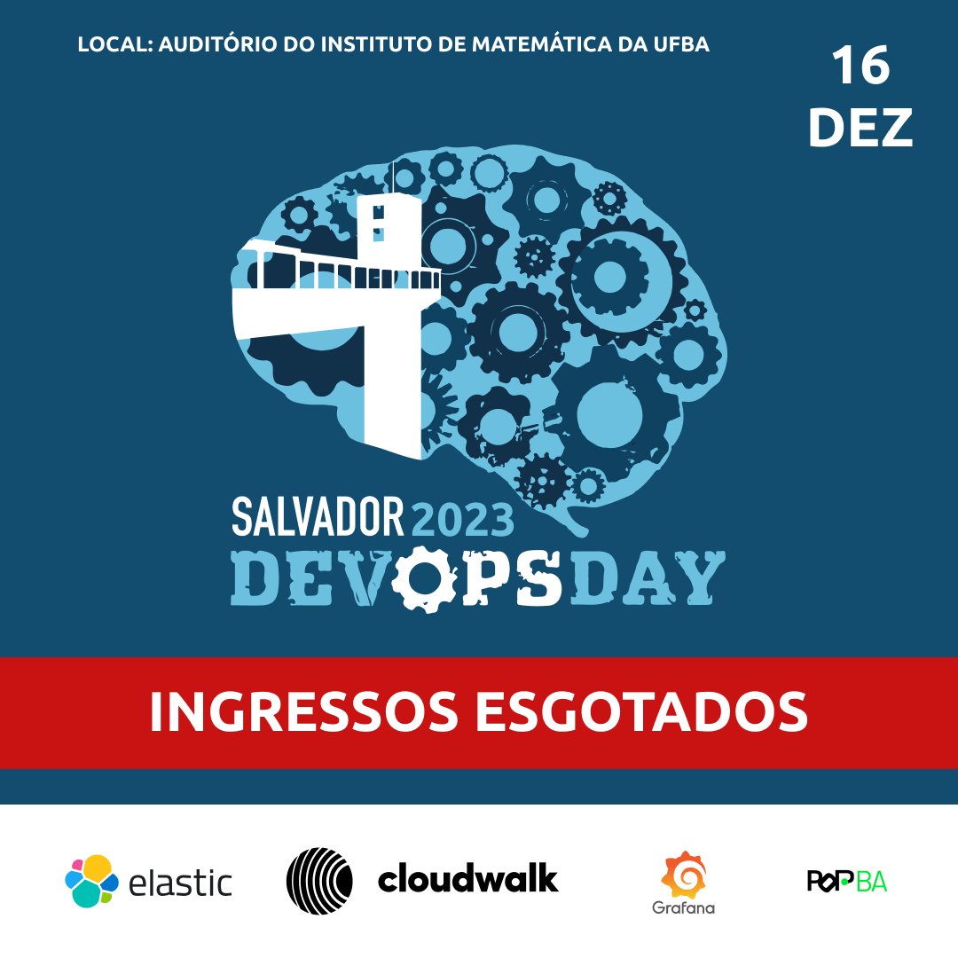 devopsdaysssa's tweet image. 🎉 Ingressos Esgotados para o DevOpsDays Salvador 2023! 📷
Com alegria informamos que todos os ingressos para a 4ª edição estão esgotados! Queremos agradecer a cada um de vocês por essa resposta incrível. É a paixão da nossa comunidade que tornam eventos como este possíveis.